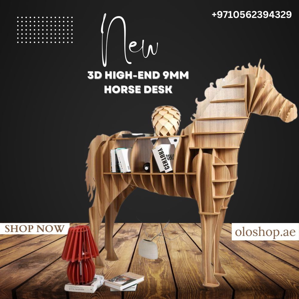 3D High-end 9mm Horse Desk