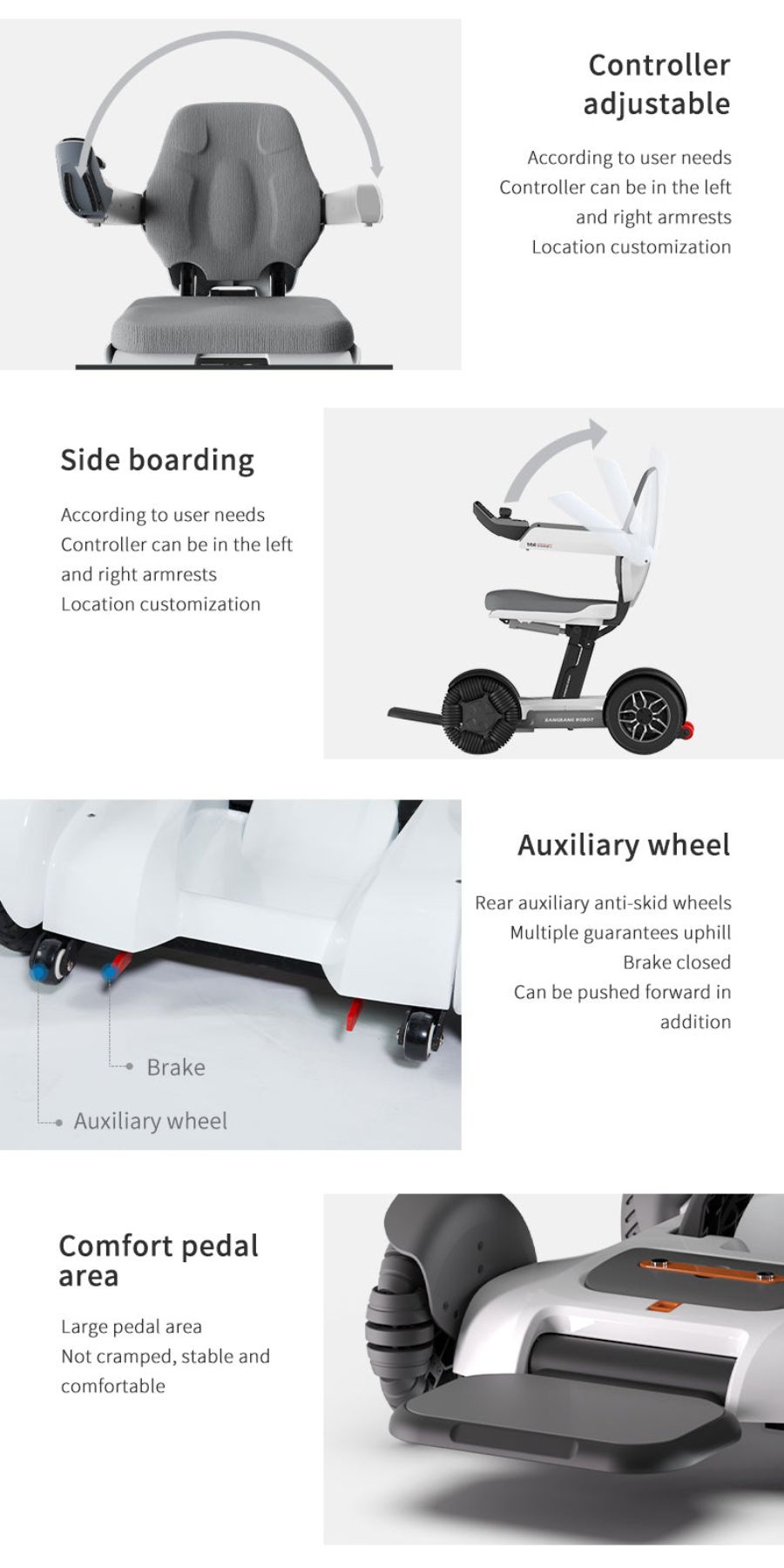 Modern Foldable Electric Mobile Scooter Wheelchair Full Details