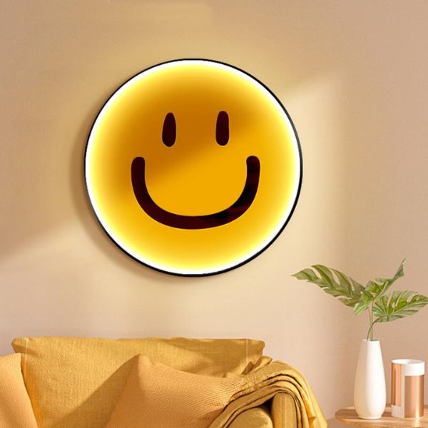 Elegant Big Smile Emoji Light Bring a Smile to Your Dubai Room